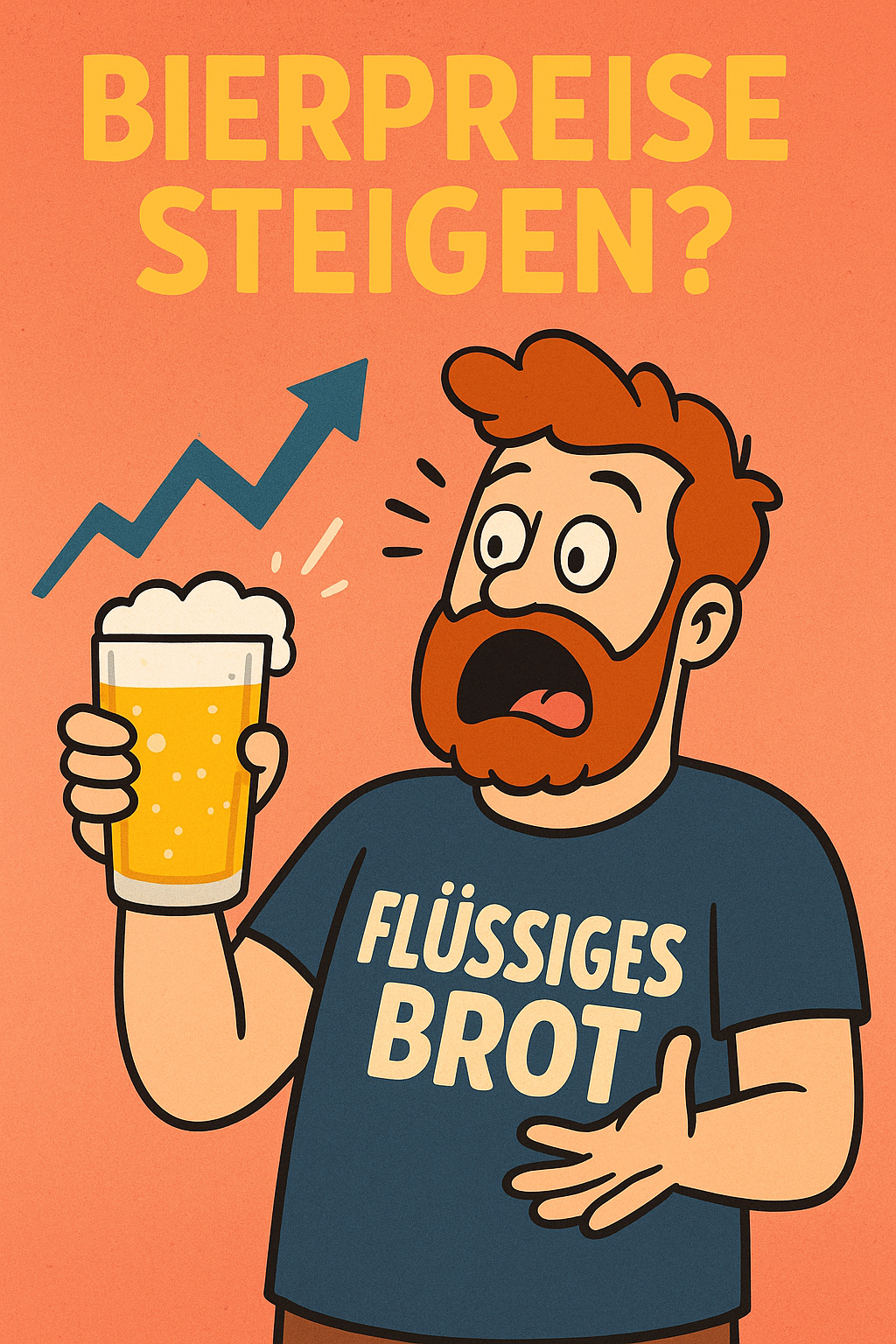 Bierpreise steigen? Gut, dass dein Shirt schon alles sagt!