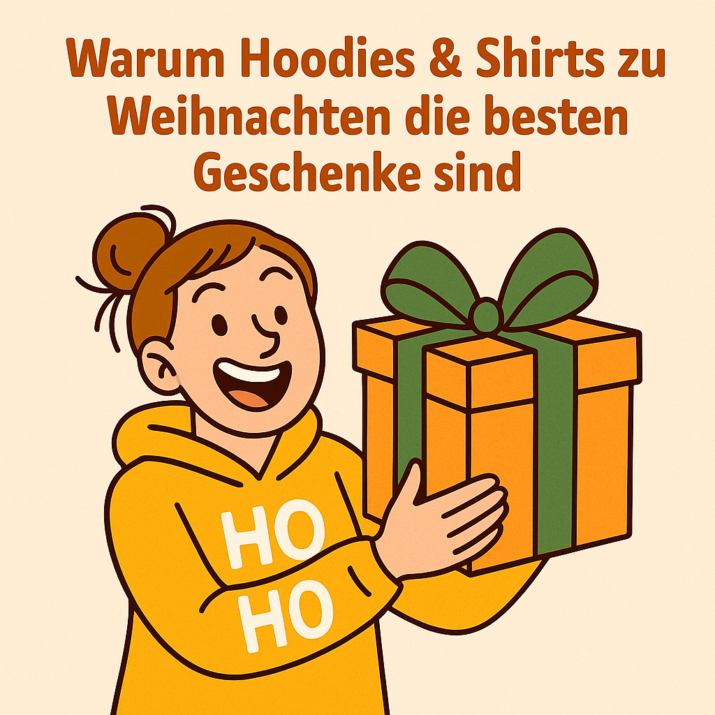 🎁 Warum Hoodies & Shirts zu Weihnachten die besten Geschenke sind (und du dieses Jahr nicht wieder Socken schenken musst)