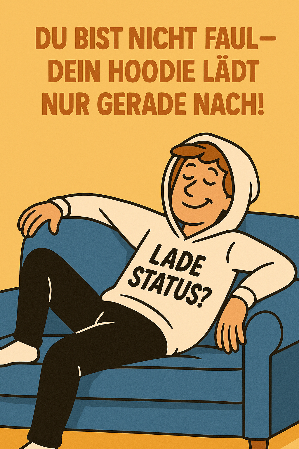 Du bist nicht faul – dein Hoodie lädt nur gerade auf!
