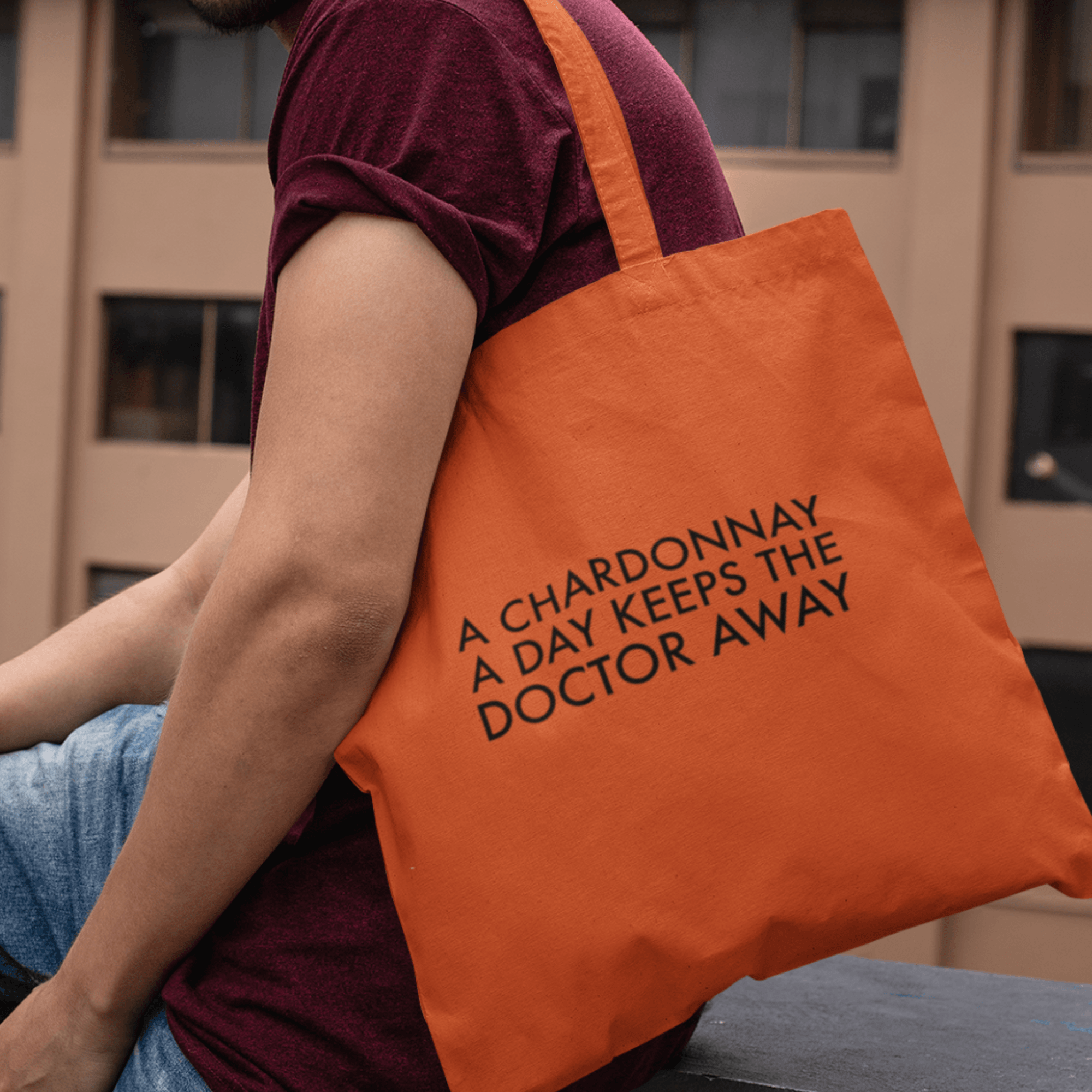 CHARDONNAY DOCTOR - Jutebeutel (mit langen Henkeln) - DizzyDrafts.com