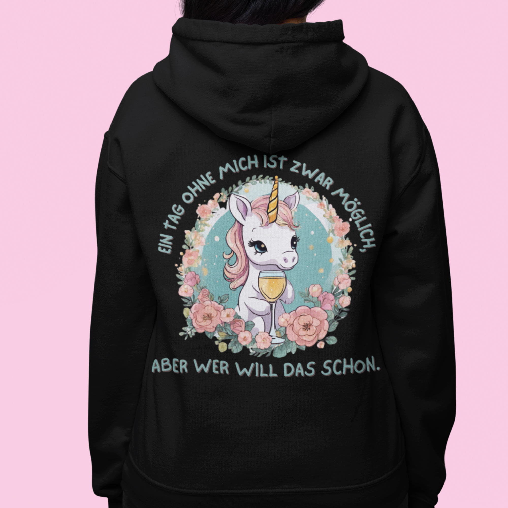 OHNE MICH Backprint - Unisex Kapuzenpullover Hoodie