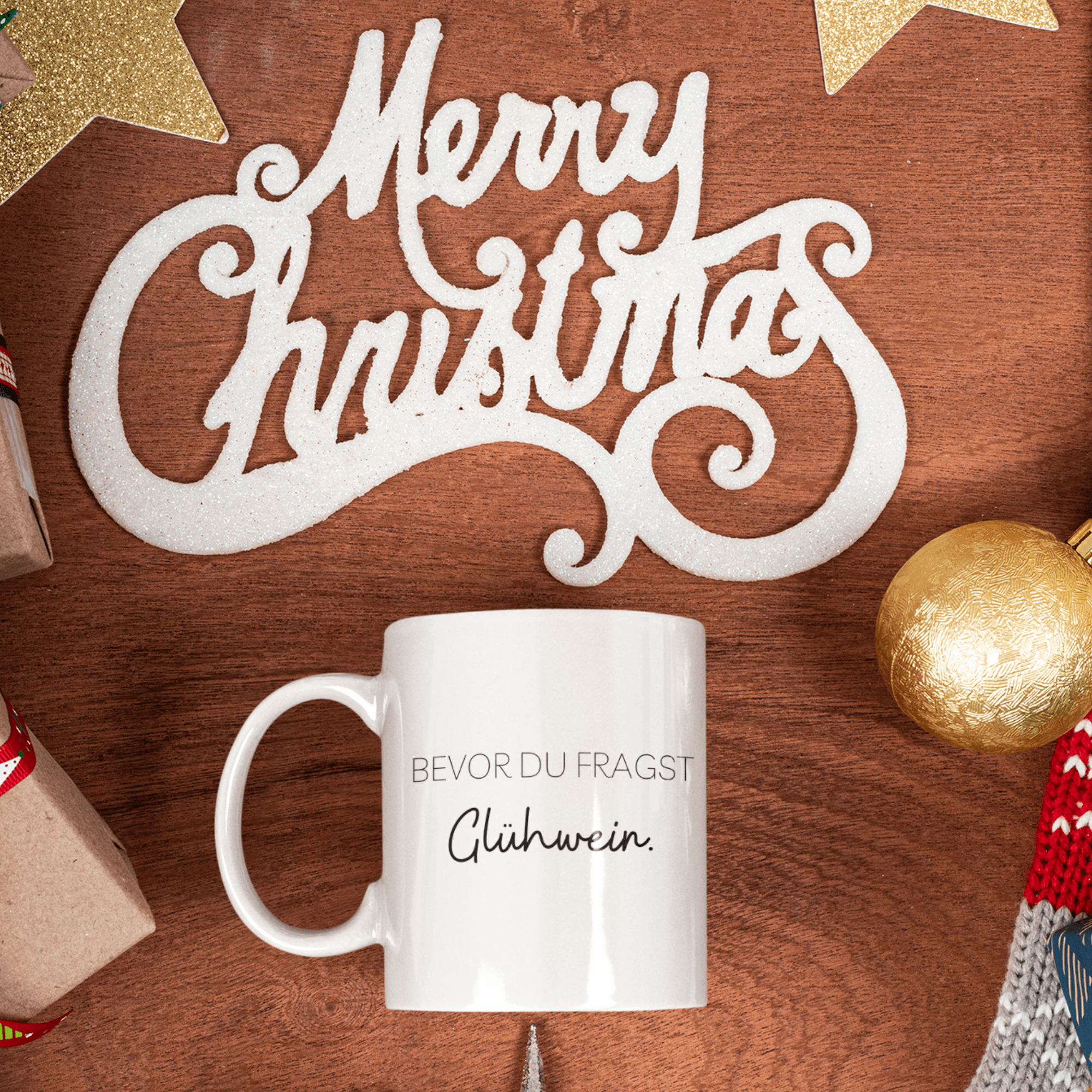 BEVOR DU FRAGST GLÜHWEIN - Tasse - DizzyDrafts.com