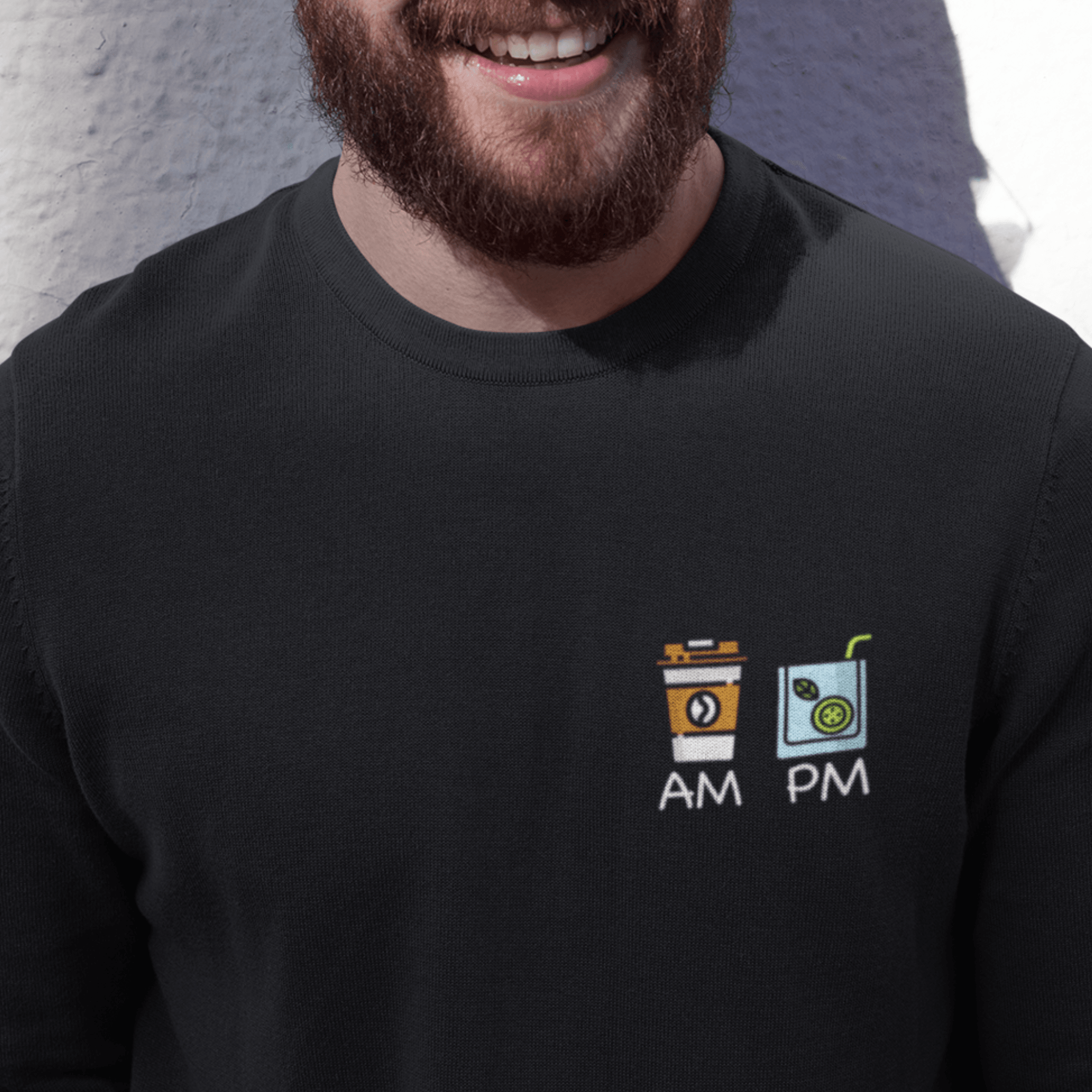 AM PM GIN - Unisex Organic Sweatshirt - DizzyDrafts.com
