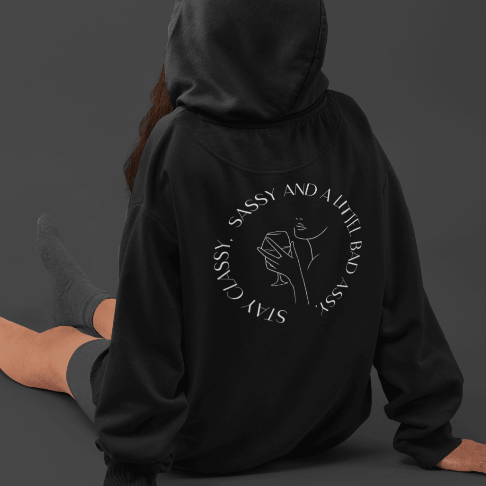 CLASSY SASSY - Unisex Organic Hoodie - DizzyDrafts.com