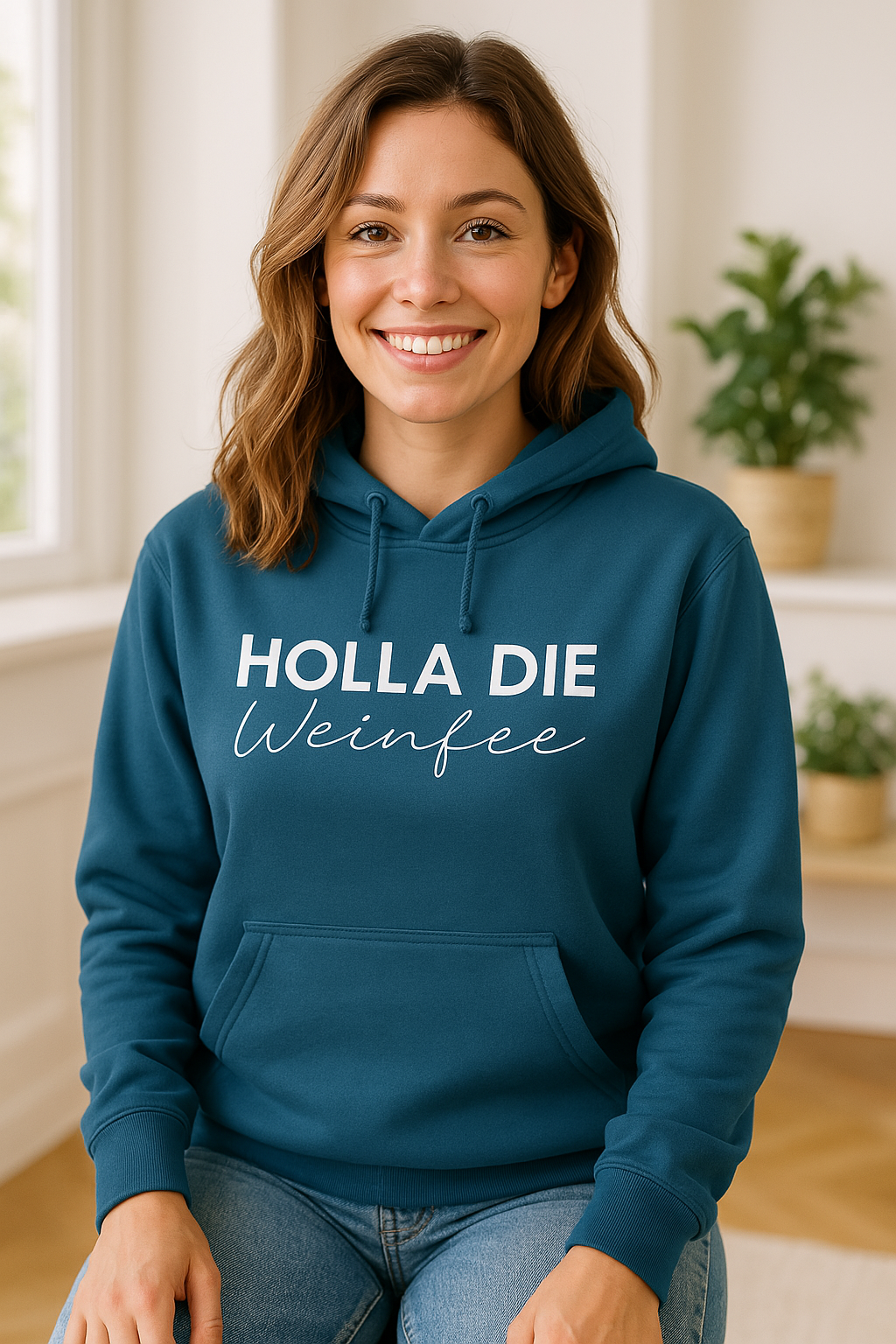 HOLLA DIE WEINFEE - Unisex Kapuzenpullover Hoodie