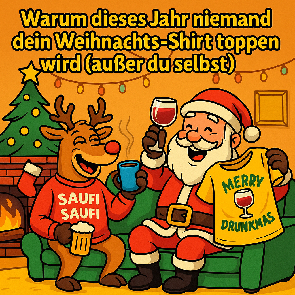 Warum dieses Jahr niemand dein Weihnachts-Shirt toppen wird (außer du selbst)