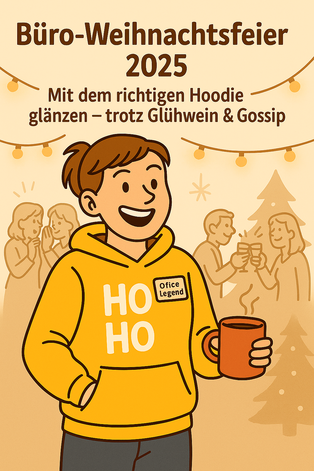 Büro-Weihnachtsfeier 2025 – wie du zwischen Glühwein und Gossip mit dem richtigen Hoodie glänzt