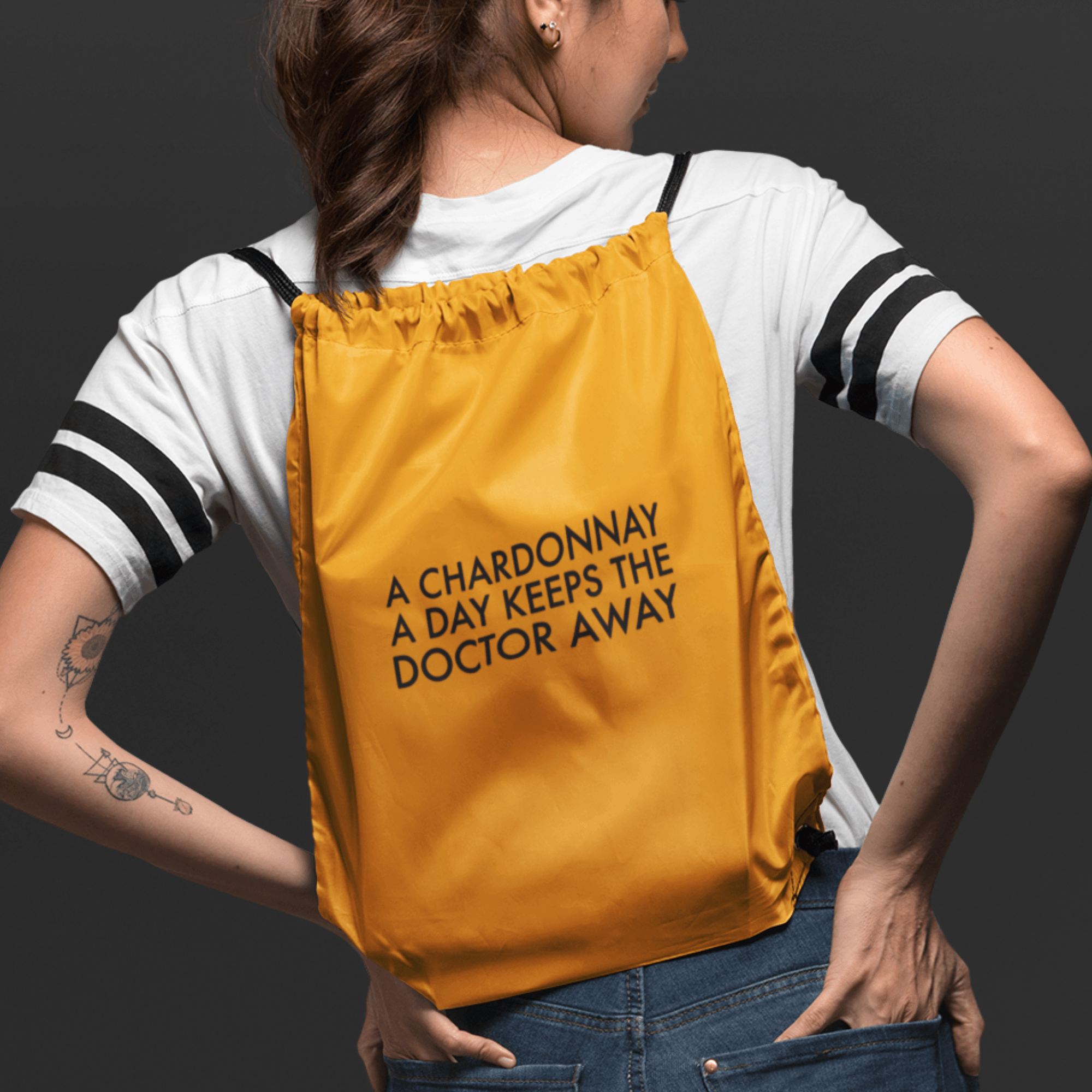 CHARDONNAY DOCTOR - Baumwoll Gymsac - DizzyDrafts.com