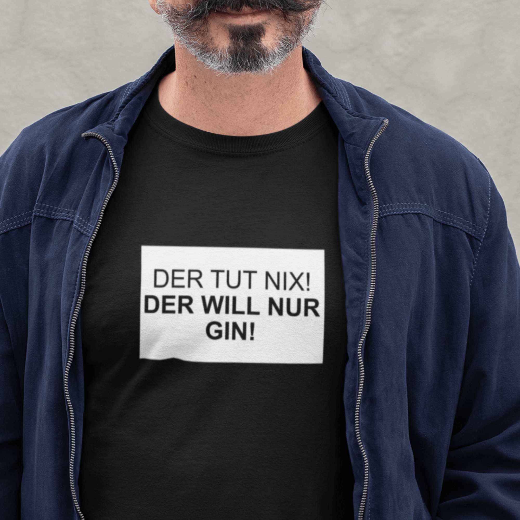 DER TUT NIX! GIN - Herren Organic Shirt - DizzyDrafts.com