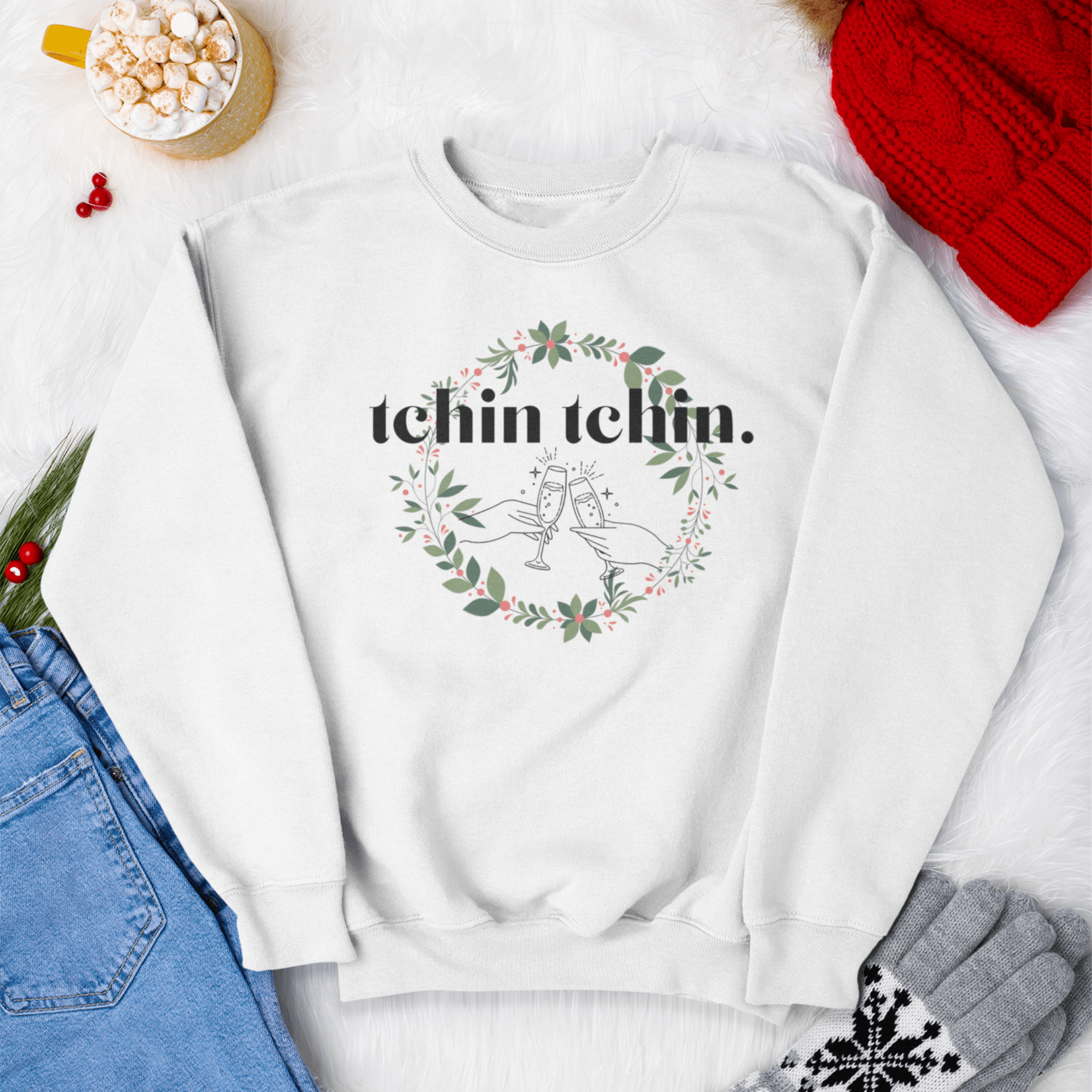 TCHIN TCHIN - Unisex Organic Sweatshirt - DizzyDrafts.com