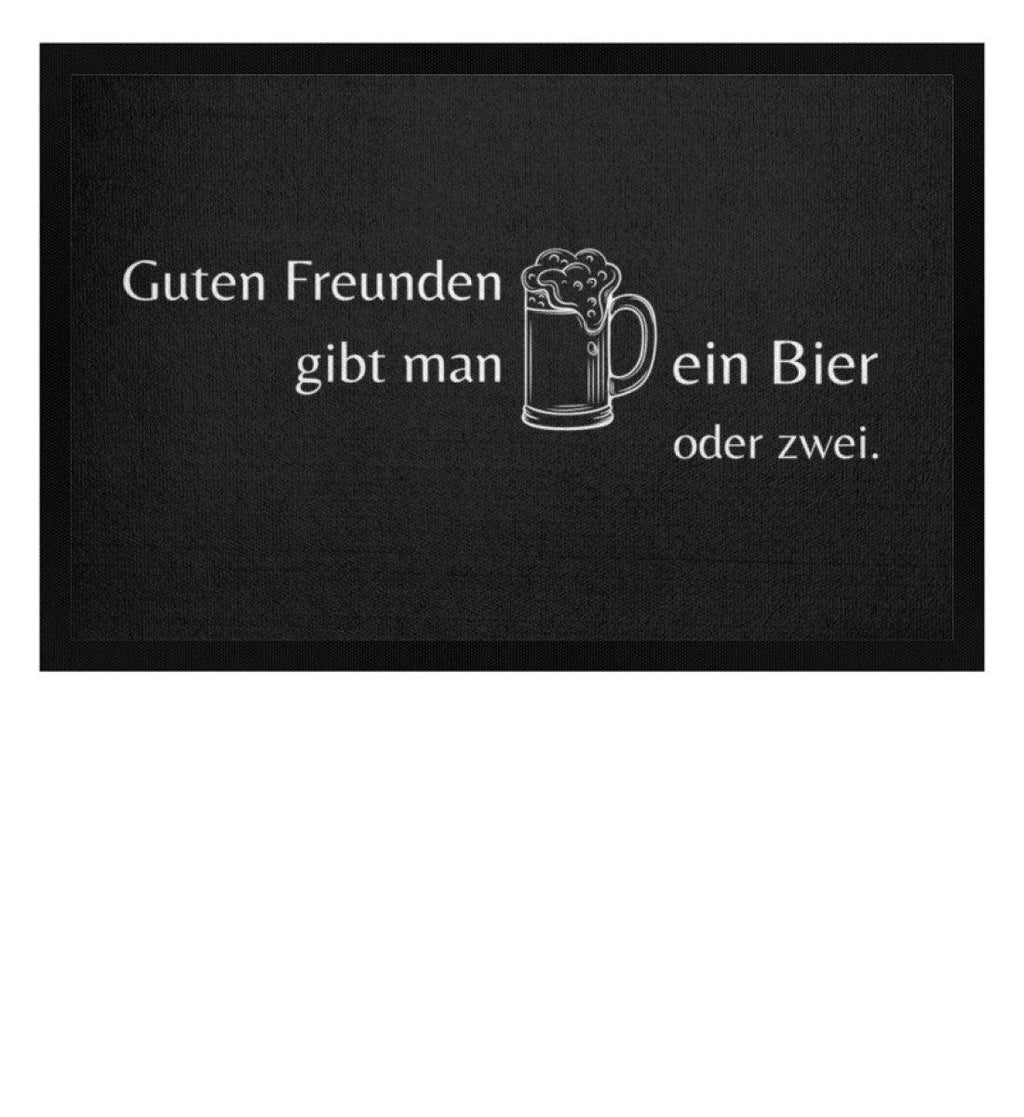 GOOD FRIENDS - BEER | Doormat with rubber edge - DizzyDrafts.com