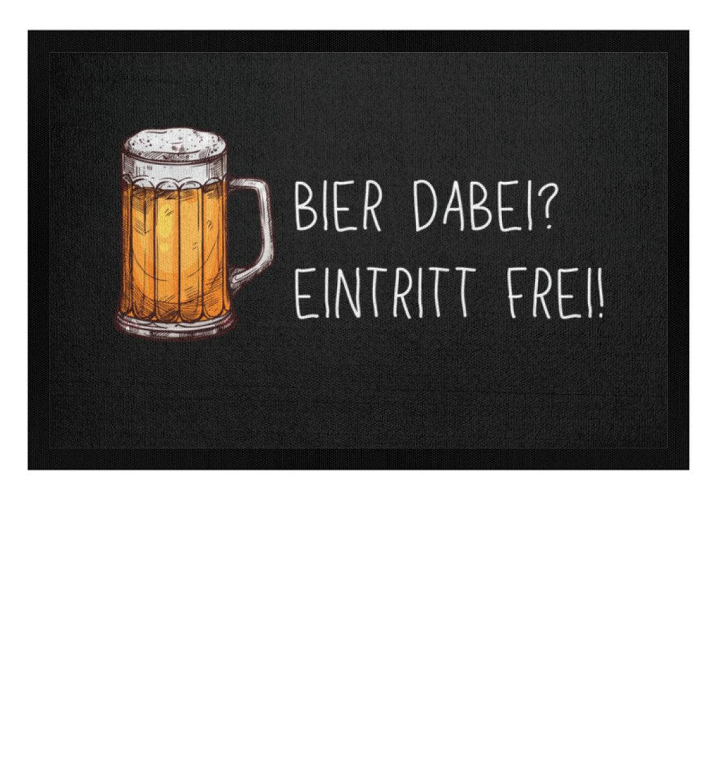 BEER WITH YOU? | Doormat with rubber edge - DizzyDrafts.com
